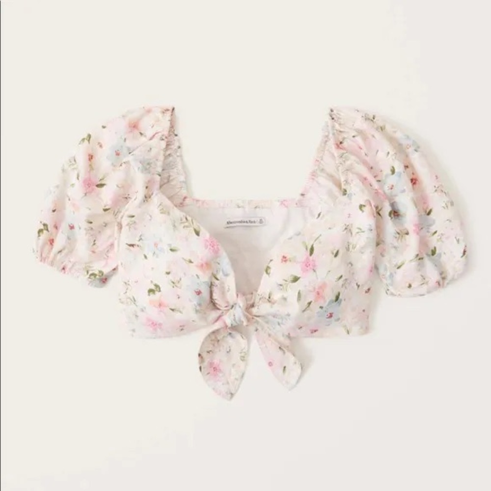 NWT Abercrombie & Fitch Women's Floral Crop-Top